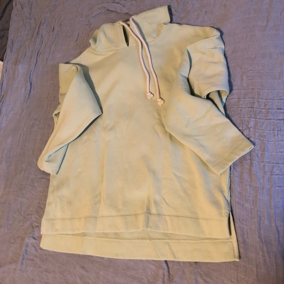 Lou & grey fleeceback jersey hoodie S celery ice - Picture 2 of 5